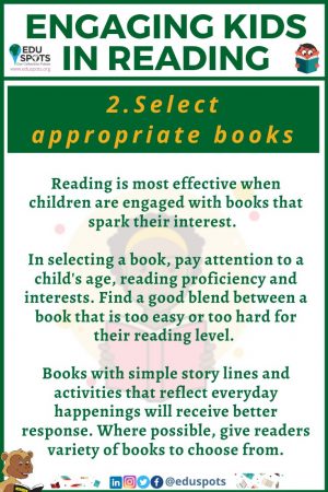 Ideas for engaging kids inreading