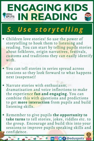 Review sight words and use storytelling